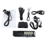Registratore vocale digitale 4GB con funzione VOX nero