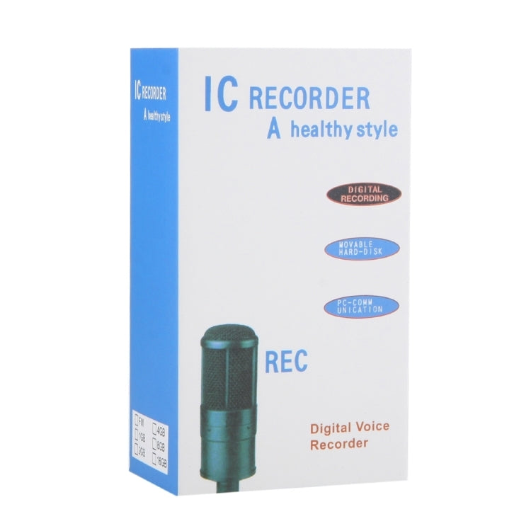 Registratore vocale digitale 4GB con funzione VOX nero