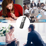Registratore vocale digitale 4GB con funzione VOX nero