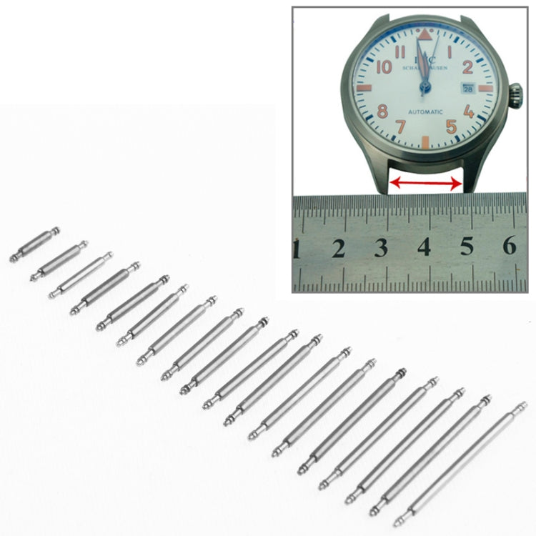 Kit barre a molla in acciaio inox per cinturini orologi 8-25 mm