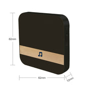 B10 52 campanelli 110dB ricevitore campanello basso consumo energetico strumenti per porte domestiche, spina americana, CA 90-260 V, B10 Black US Plug, B10 White US Plug