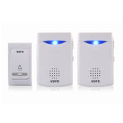Campanello per porta con telecomando wireless VOYE V006B2 con doppio ricevitore, V006B2