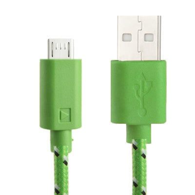 Cavo di trasferimento dati/ricarica USB micro a 5 pin stile rete in nylon, lunghezza: 3 m