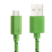 Cavo di trasferimento dati/ricarica USB micro a 5 pin stile rete in nylon, lunghezza: 3 m