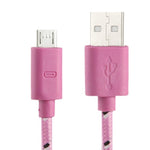 Cavo di trasferimento dati/ricarica USB micro a 5 pin stile rete in nylon, lunghezza: 3 m