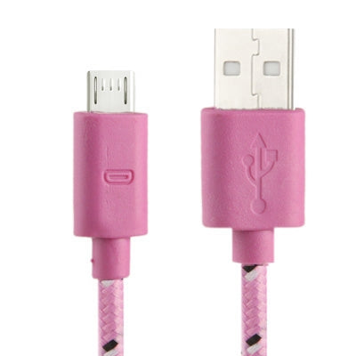 Cavo di trasferimento dati/ricarica USB micro a 5 pin stile rete in nylon, lunghezza: 3 m