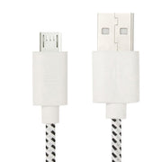 Cavo di trasferimento dati/ricarica USB micro a 5 pin stile rete in nylon, lunghezza: 3 m