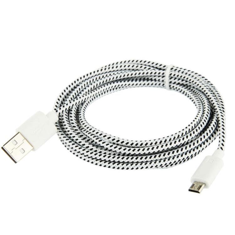 Cavo di trasferimento dati/ricarica USB micro a 5 pin stile rete in nylon, lunghezza: 3 m