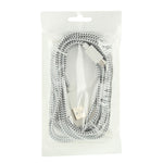 Cavo di trasferimento dati/ricarica USB micro a 5 pin stile rete in nylon, lunghezza: 3 m