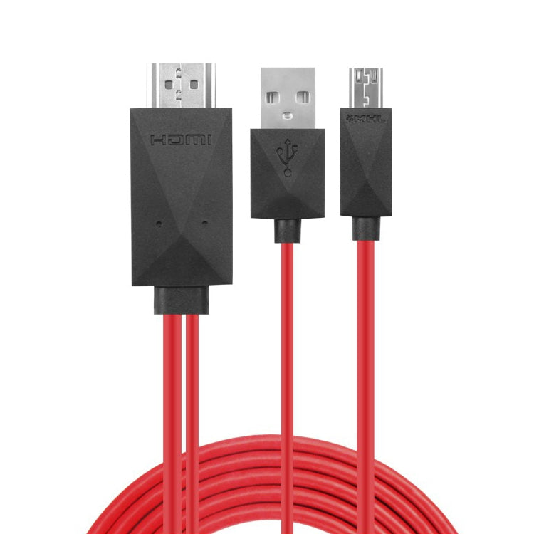 Cavo convertitore adattatore HDTV da 2 m Full HD 1080P Micro USB MHL + connettore USB a HDMI