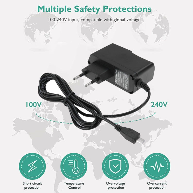 Caricabatterie micro USB 5V 2A spina europea