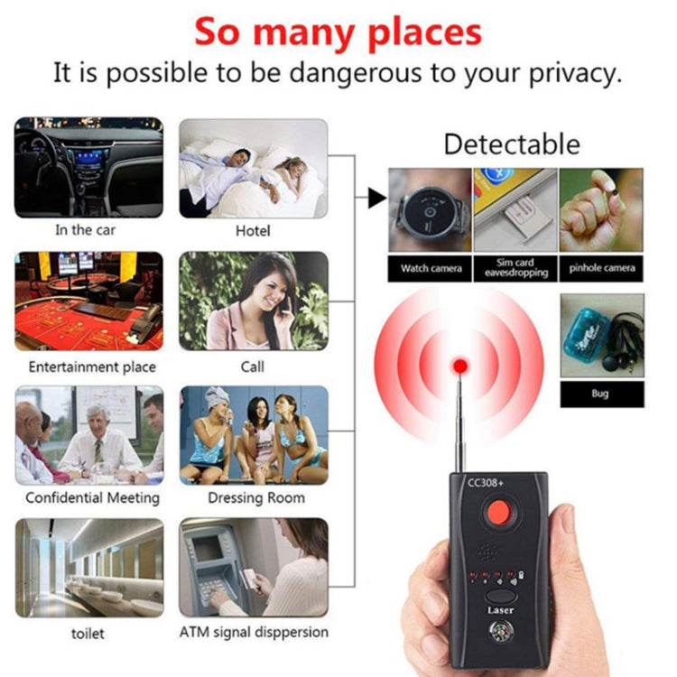 Rilevatore onde radio CC308+ per dispositivi wireless