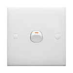 Interruttore elettrico a parete 1 pulsante 86x86 mm