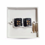 Interruttore elettrico a parete 2 pulsanti 86x83 mm