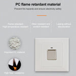 Interruttore luce tattile a parete con sistema a 3 fili T288