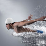 Cuffia da nuoto / cappello da nuoto in silicone elastico in stile colore puro, SC509 Pink, SC301 White, SC306 Dark Blue, SC302 Yellow, SC309 Purple, SC601 Grey, SC208 Black, SC605 Baby Blue, SC310 Orange
