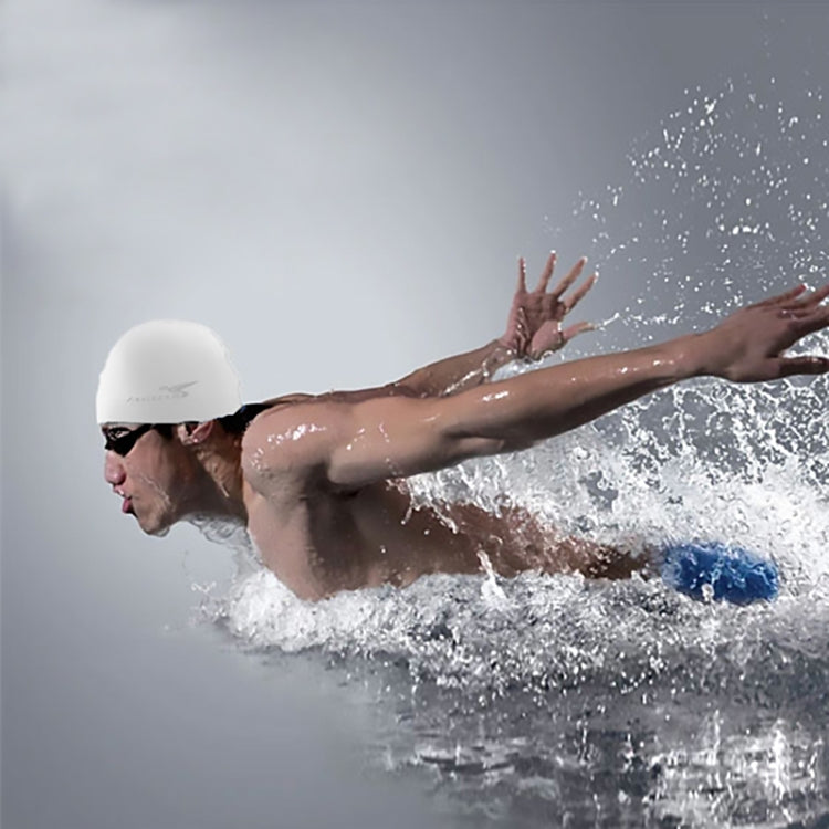 Cuffia da nuoto / cappello da nuoto in silicone elastico in stile colore puro, SC509 Pink, SC301 White, SC306 Dark Blue, SC302 Yellow, SC309 Purple, SC601 Grey, SC208 Black, SC605 Baby Blue, SC310 Orange