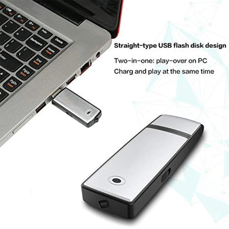 Registratore vocale USB + disco flash USB da 4 GB, 4GB