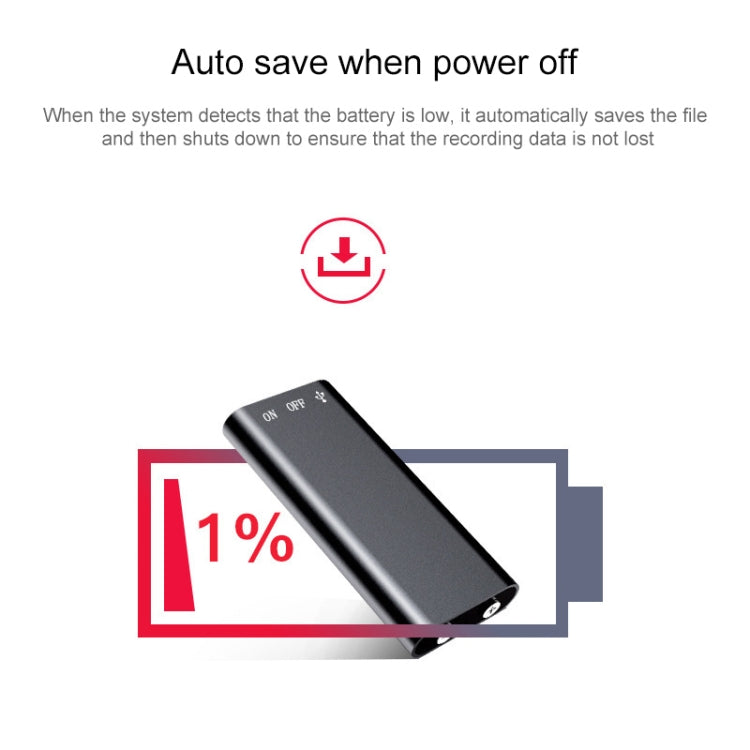 Mini registratore vocale 3 in 1 con memoria 8 GB