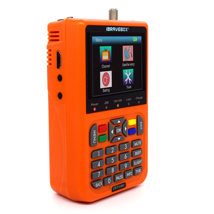 iBRAVEBOX V9 Finder Misuratore di segnale satellitare digitale, presa americana, US Plug