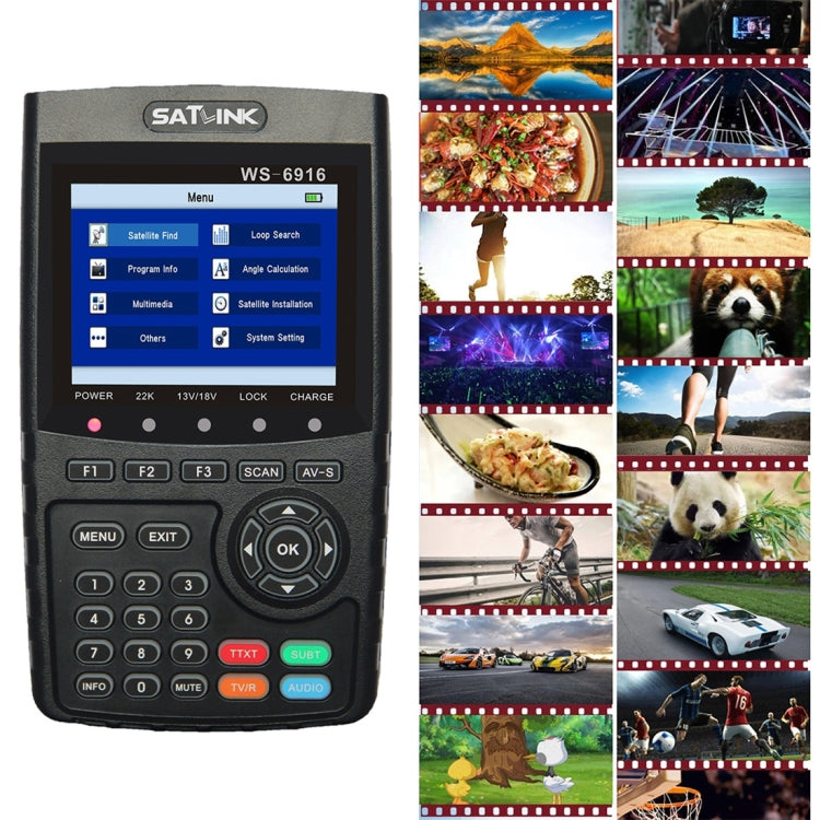 Misuratore segnale satellitare digitale WS6916 3,5" LCD