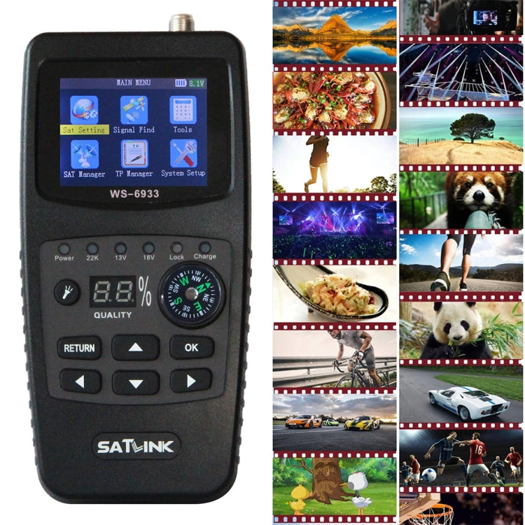 SATLINK WS6933 Misuratore satellitare digitale portatile LCD 2,1"