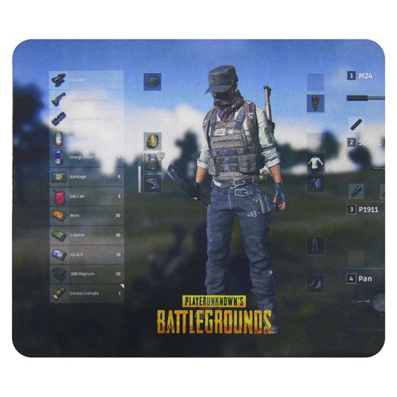 Tappetino Mouse 29x25cm PlayerUnknown's Battlegrounds Inventario