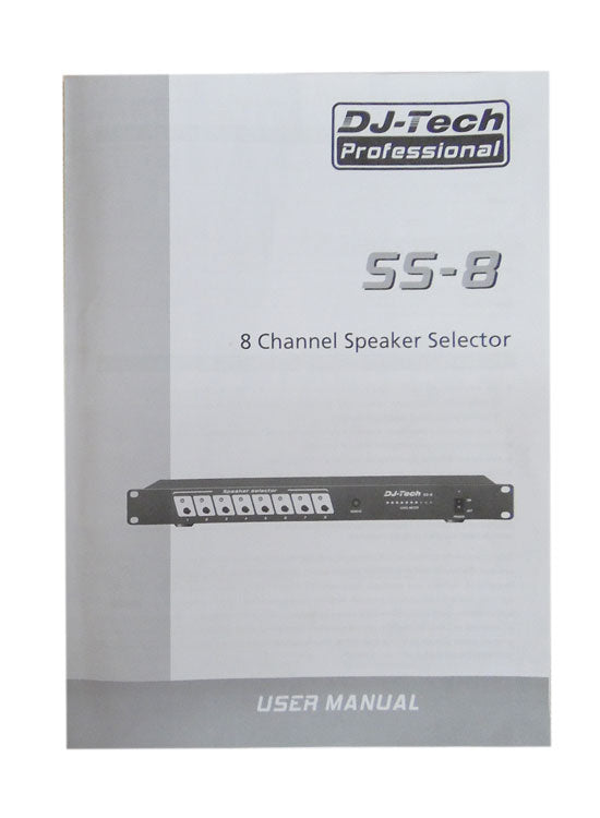 Commutatore casse acustiche DJ Tech SS-8 + telecomando V4074