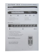 Commutatore casse acustiche DJ Tech SS-8 + telecomando V4074