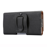 Custodia pelle marsupio 5,7" nera per smartphone