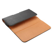 Custodia pelle marsupio 5,7" nera per smartphone compatibili