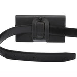 Custodia pelle marsupio 5,7" nera per smartphone