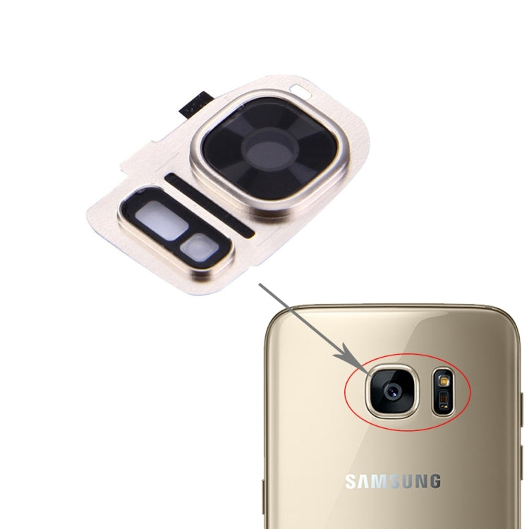 For Galaxy S7 / G930 10pcs Rear Camera Lens Cover + Flashlight Holder, Galaxy S7, For Galaxy S7 / G930, For S7 / G930 Lens Cover Black, For Samsung Galaxy S7 / G930