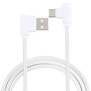 Cavo dati/caricatore USB-C/Type-C 3.1 a USB 2.0 da 1,2 m 2A 90 fili in rame intrecciati a gomito
