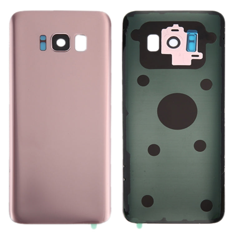 Per Galaxy S8 / G950 Cover posteriore batteria con copriobiettivo fotocamera e adesivo, ForGalaxy S8, For Samsung Galaxy S8 (Lens & Adhesive), For Samsung Galaxy S8 Lens Cover, For Galaxy S8 Lens Cover, For Galaxy S8 with Camera Lens