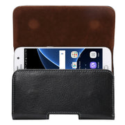 Custodia smartphone in vera pelle 5,2" con stecca girevole