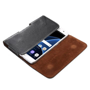 Custodia smartphone in vera pelle 5,2" con stecca girevole