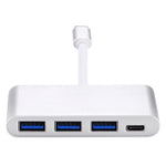 Hub USB-C 4 in 1 con 3 porte USB 3.0 e Type-C