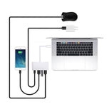 Hub USB-C 4 in 1 con 3 porte USB 3.0 e Type-C