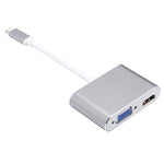 Adattatore USB-C a VGA e HDMI femmina 2 in 1