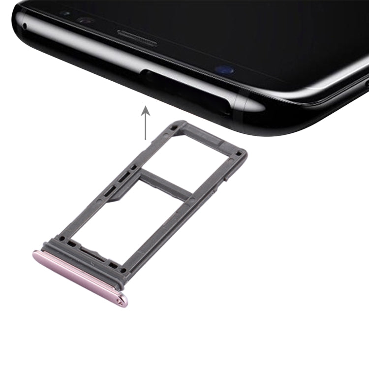 For Galaxy S8 SIM Card Tray + Micro SD Tray, For Samsung Galaxy S8, For Galaxy S8, For Galaxy S8 Grey, For Galaxy S8 Pink