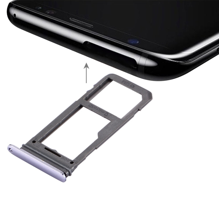 For Galaxy S8 SIM Card Tray + Micro SD Tray, For Samsung Galaxy S8, For Galaxy S8, For Galaxy S8 Grey, For Galaxy S8 Pink