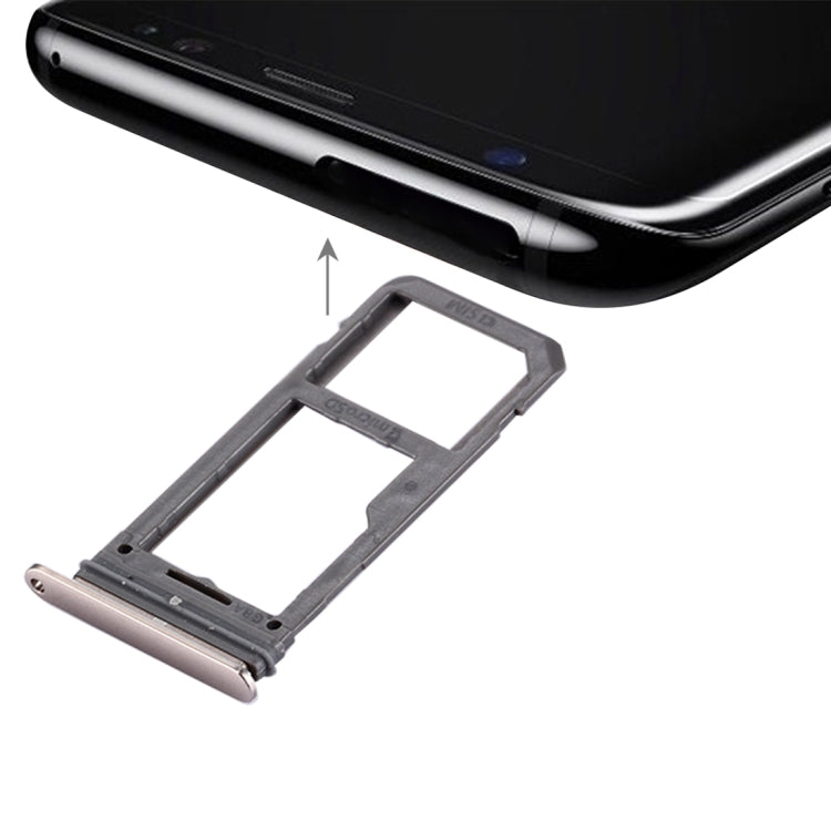 For Galaxy S8 SIM Card Tray + Micro SD Tray, For Samsung Galaxy S8, For Galaxy S8, For Galaxy S8 Grey, For Galaxy S8 Pink