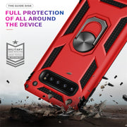 Custodia antiurto TPU+PC per Samsung Galaxy S10 con supporto rota