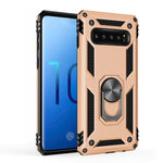 Custodia antiurto TPU+PC per Samsung Galaxy S10 con supporto rota