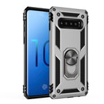 Custodia antiurto TPU+PC per Samsung Galaxy S10 con supporto rota