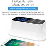 YC-CDA19A Dock di ricarica rapida con display digitale intelligente multifunzione USB a 8 porte da 40 W, presa UK
