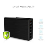 VEDFUN TurboCube D620 Caricatore USB 6 porte Quick Charge