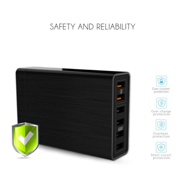 VEDFUN TurboCube D620 Caricatore USB 6 porte Quick Charge