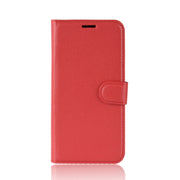 Custodia portafoglio in pelle Litchi per Galaxy A10